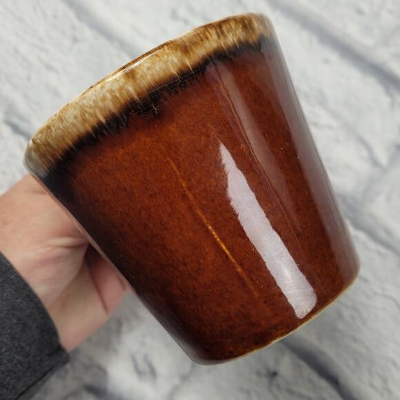 Vintage Hull Retro Diner Style Brown Drip Glaze Mug OvenProof USA - Picture 4 of 12
